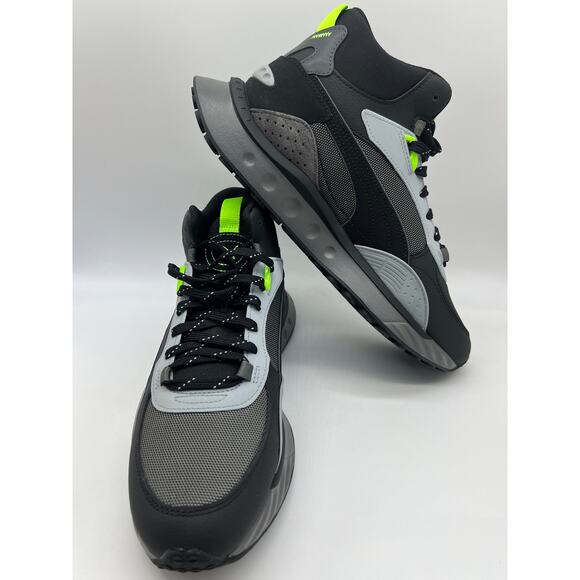 Puma Wild Rider Mid WS Black/Grey 381598-01 Men’s Sneaker Size 9.5, - Picture 5 of 13